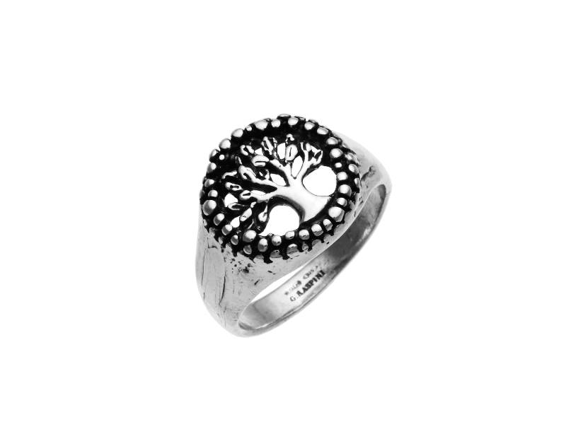 SILVER RING TREE OF LIFE GIOVANNI RASPINI 10601